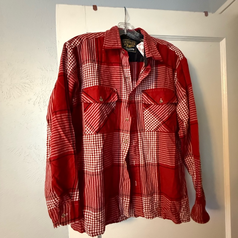Woolrich Red and White Checkered Shirt